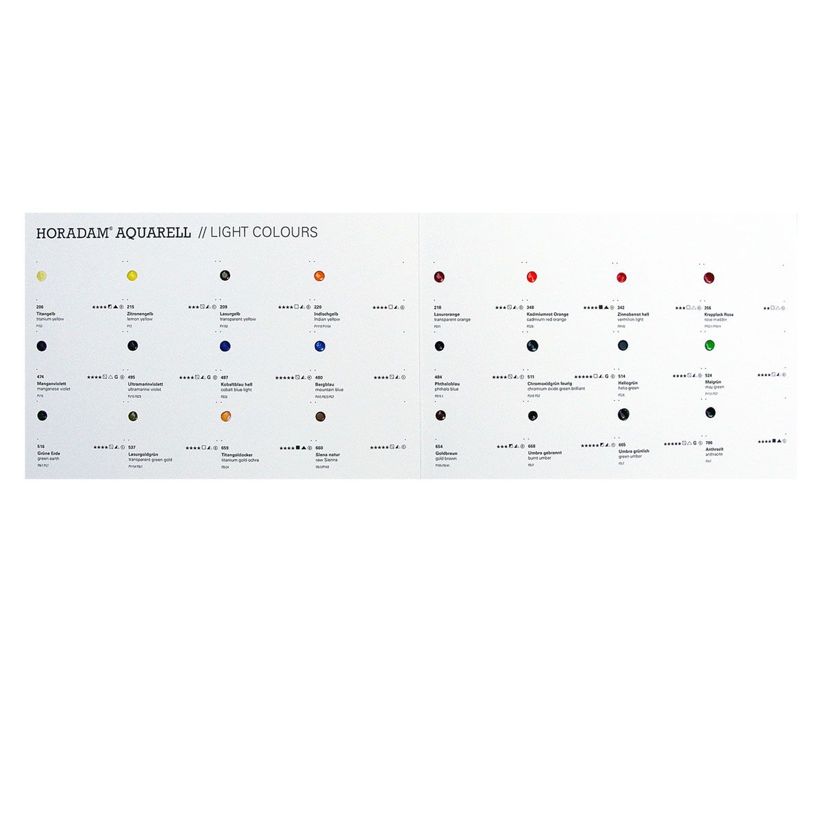 24 Light Colors Dot Card