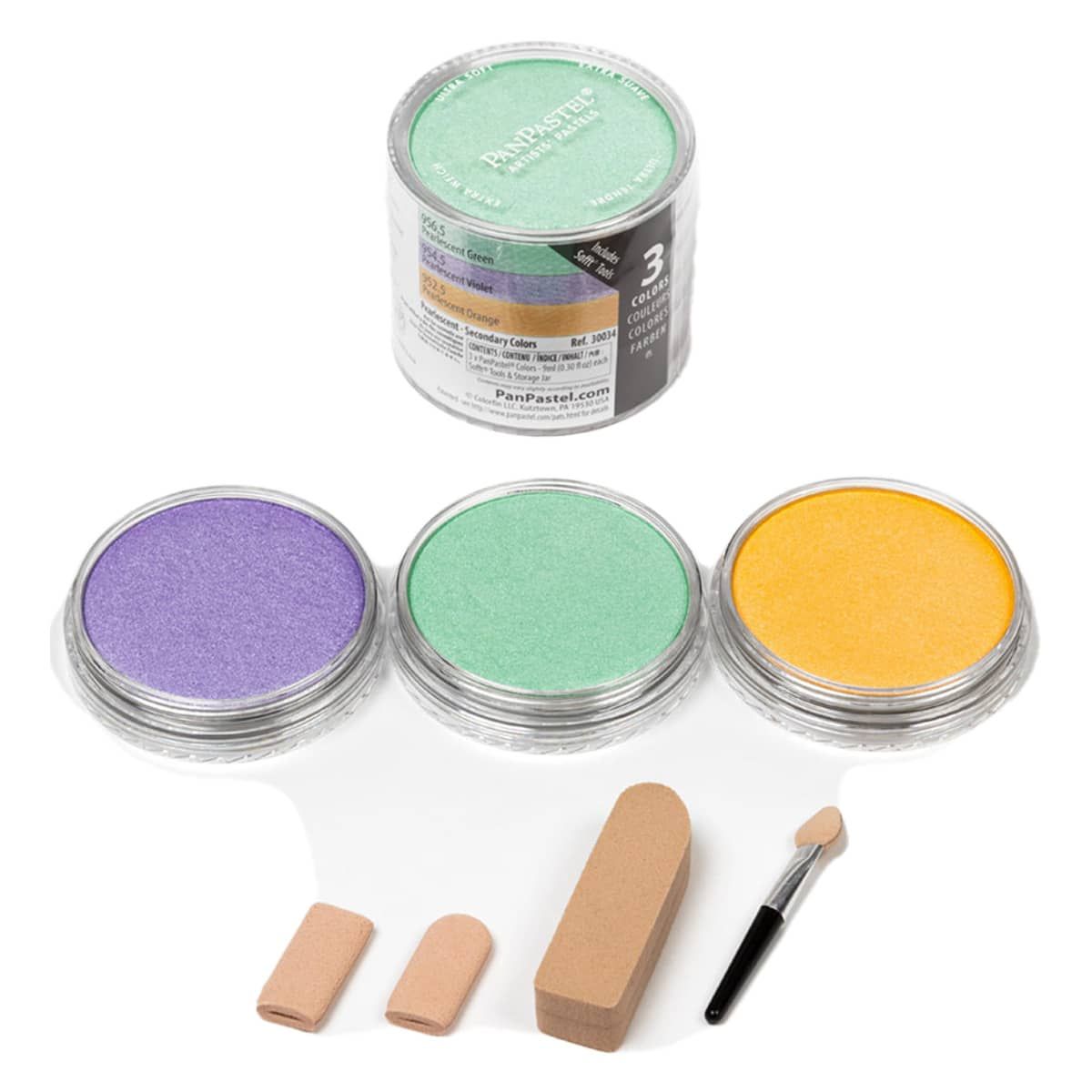 PanPastel™ Artists' Pastels - Secondary Pearlescent Colors, Set of 3 ...