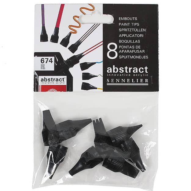 Abstract Acrylics Pack of 8 Assorted Tips