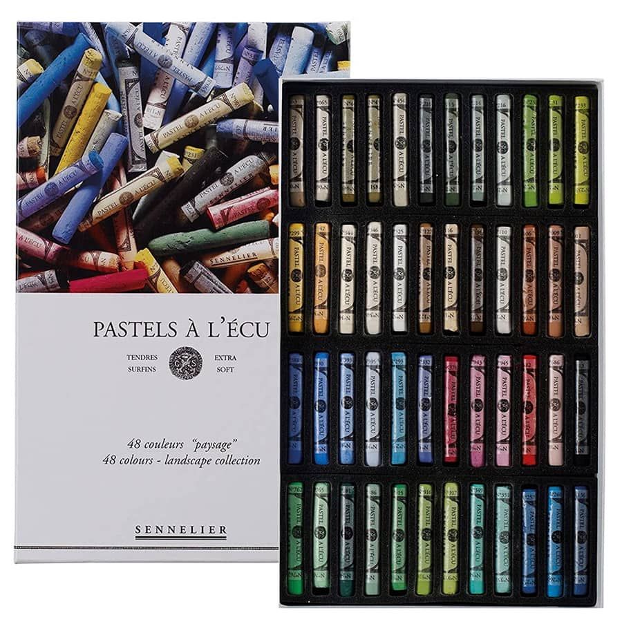 Sennelier Soft Pastels Landscape Colors Box Set of 48 Jerry's Artarama