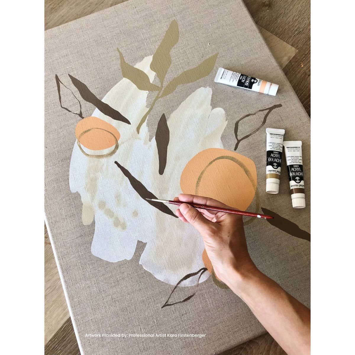 Expertly stretched! Artwork by Kara Firstenberger (Turner Acryl Gouache, Senso Canvas)