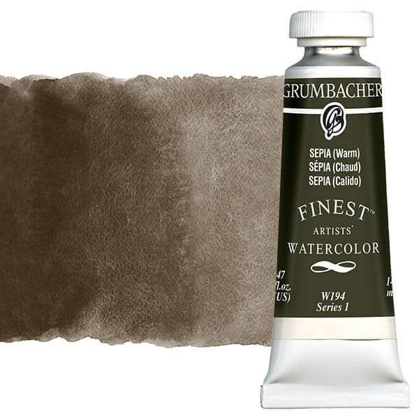 Grumbacher Finest Artists' Watercolor 14 ml Tube - Sepia