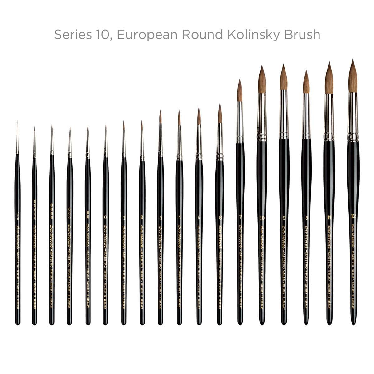 Series 10 European Round Kolinsky Brush