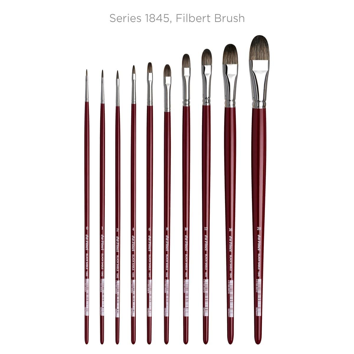 Series 1845, Filbert Brushes