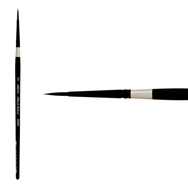 Silver Black Velvet® Watercolor Brush Series 3000S Round 2 Jerry's