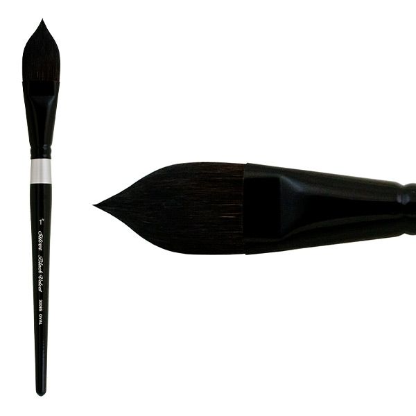 Silver Brush Black Velvet Series 3009S Oval Wash 1"