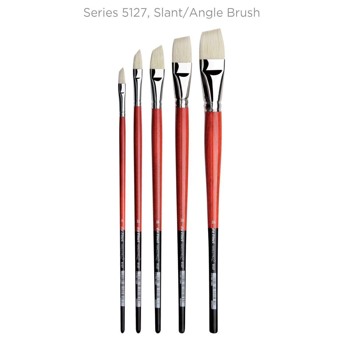 da Vinci Hog Bristle Series 7900 Maestro Artist Paint Brush Filbert XL-Length Hand-Interlocked with Natural Polished Handle Size 18 7900-18 