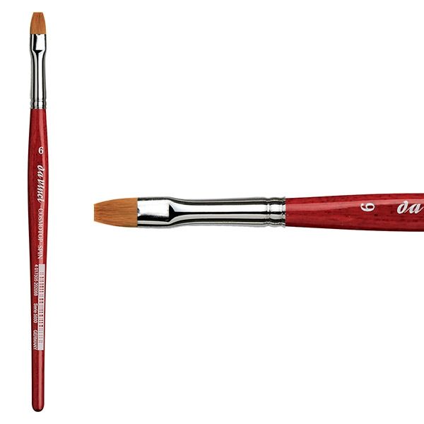 Pennello Da Vinci Serie 5880 Per Acquerello - Setola Sintetica, Manico Rosso - Foto 3