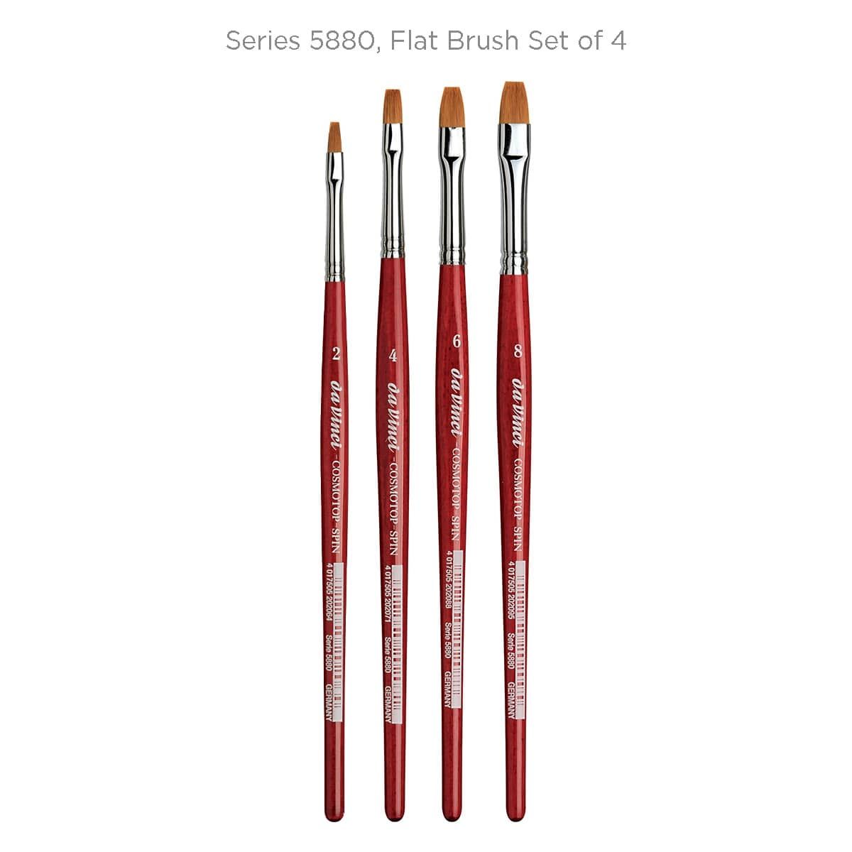 Series 5880, Flat Brush Set of 4