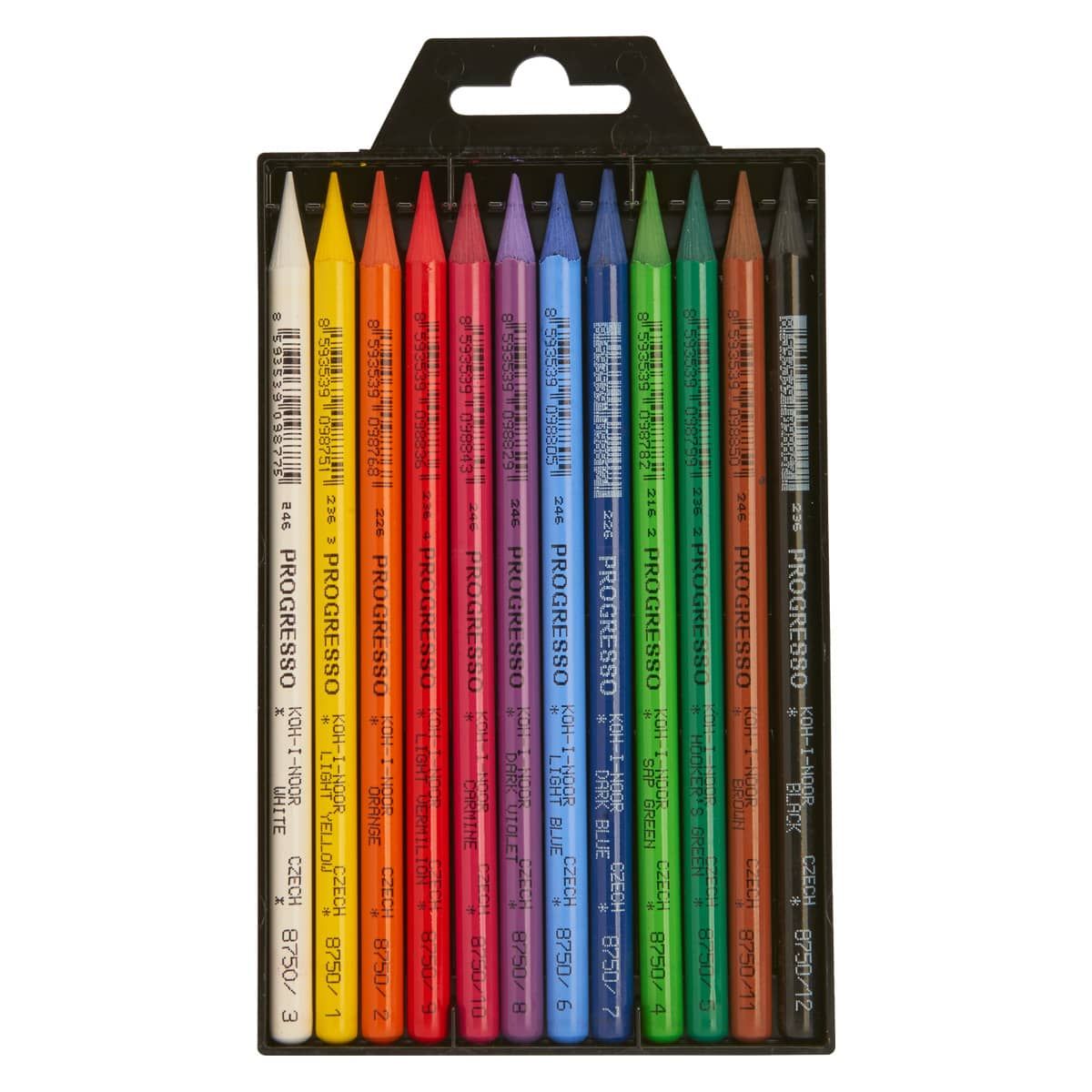 Koh-I-Noor Progresso set of 6 Woodless Coloured Pencil 8755 