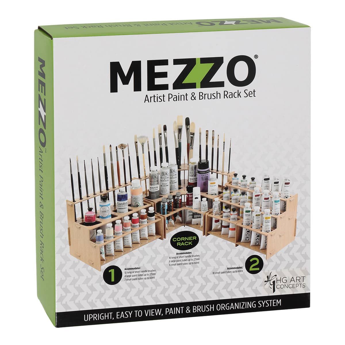 Mezzo Artist Paint & Brush Racks, Full Set of 3