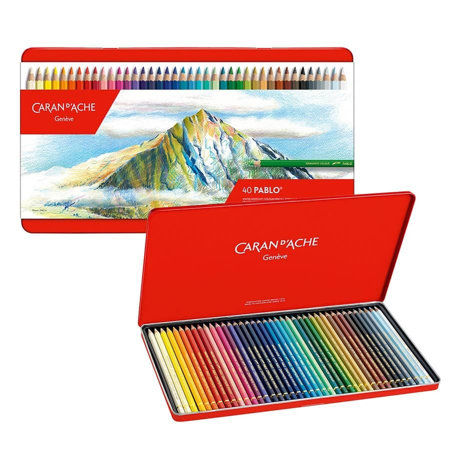 Caran d'Ache Pablo Colored Pencil Set of 40