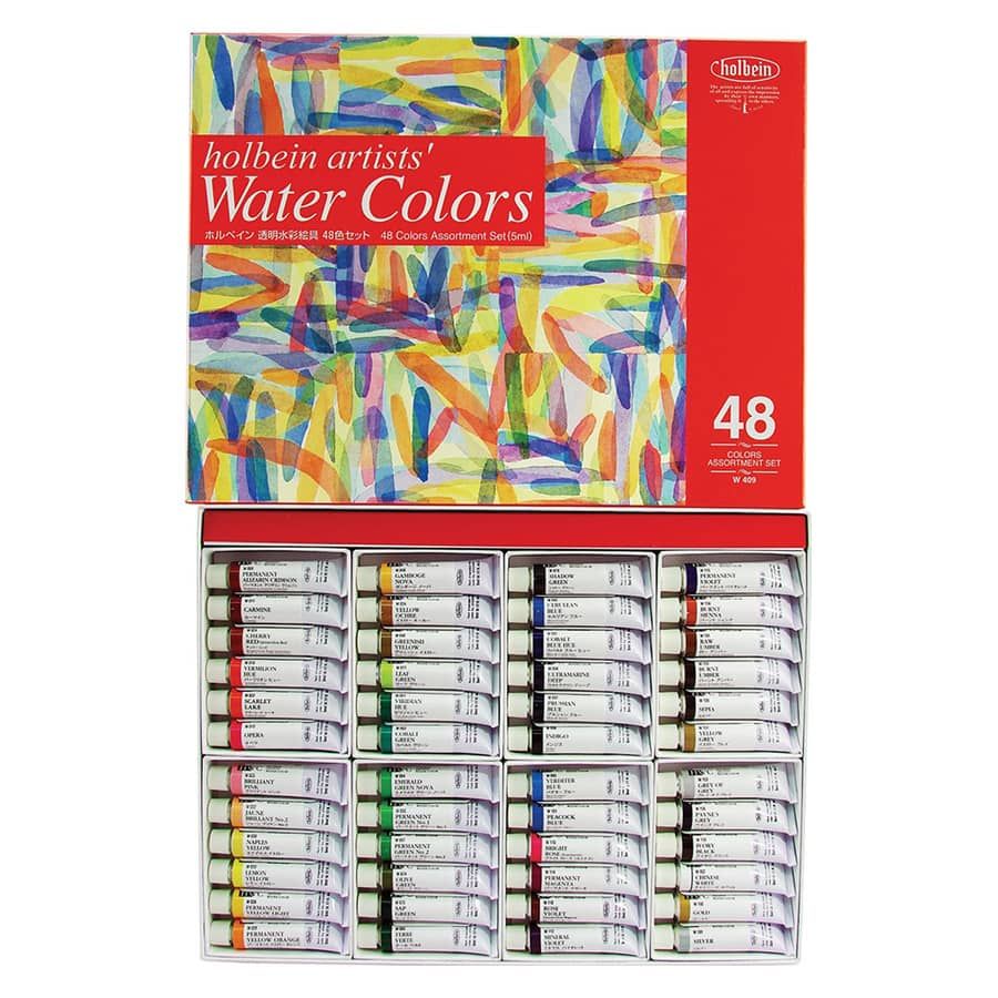 Holbein Artists' Watercolor 5ml Set of 48 Assorted Colors