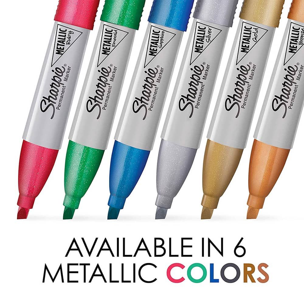 Sharpie Chisel Tip Metallic 6pk Assorted Colors