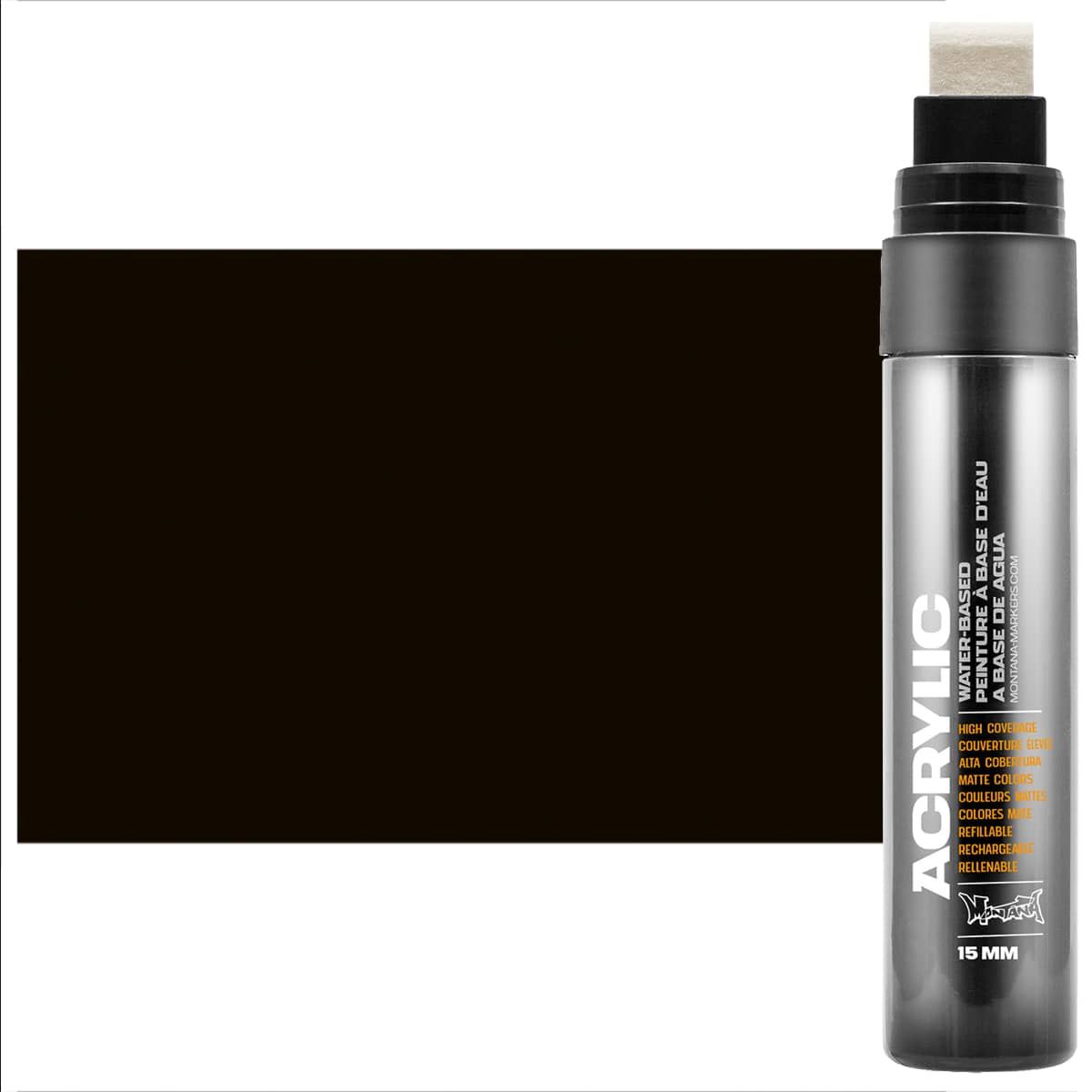 Montana Acrylic Paint Marker 15mm (Chisel) Shock Black Jerry's Artarama