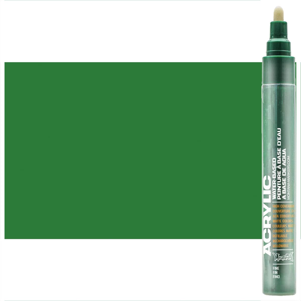 Montana Acrylic Paint Marker 2mm (Fine) Shock Green Dark Jerry's