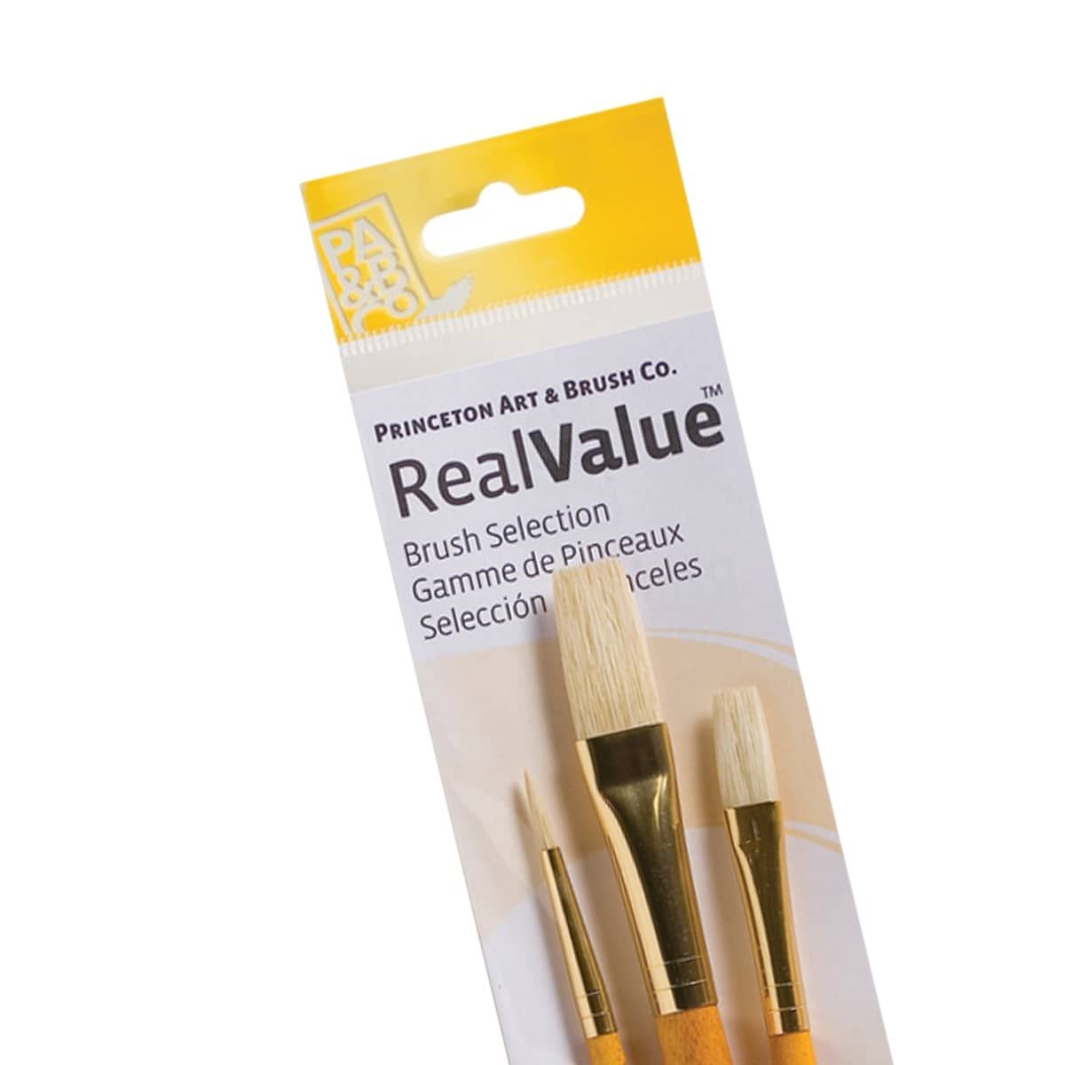 Princeton Brush Real Value 3-Brush Bristle Brush Set