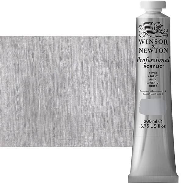 Winsor & Newton Professional Acrylic Silver 200 ml