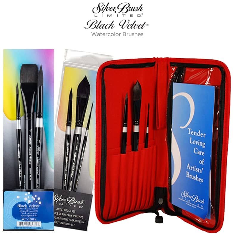 Silver Brush Black Velvet® Brush Sets