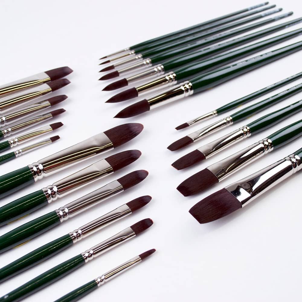 Silver Brush Ruby Satin® Synthetic Brushes