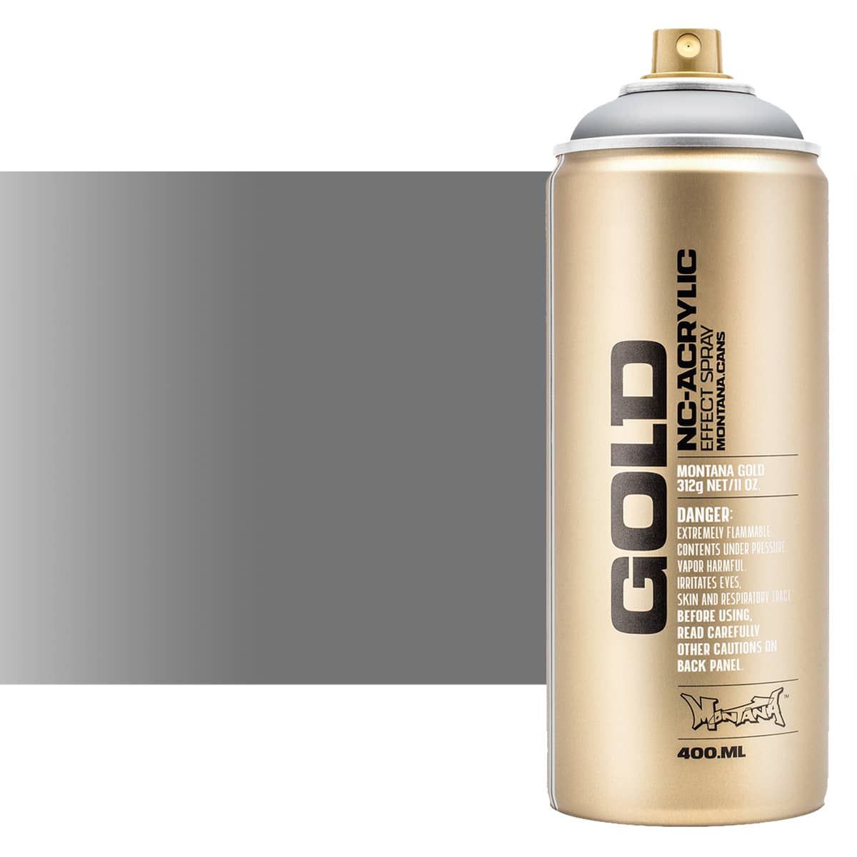 Montana GOLD Acrylic Professional Spray Paint 400 ml Outline Silver