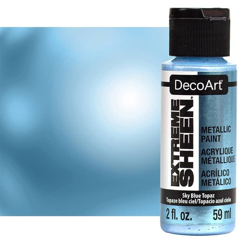 Decoart Extreme Sheen Paint 2oz Sky Blue Topaz