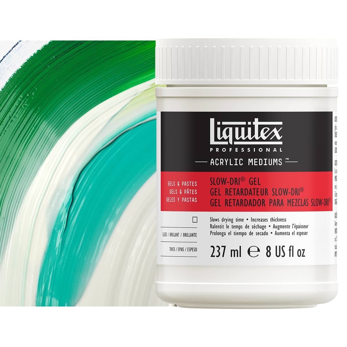 Liquitex Slow-Dri Blending Gel Medium 237ml Jar