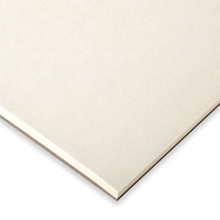 Coated paper has an imprinted texture that mimics canvas, Glue-bound pad contains twenty sheets of 110lb paper