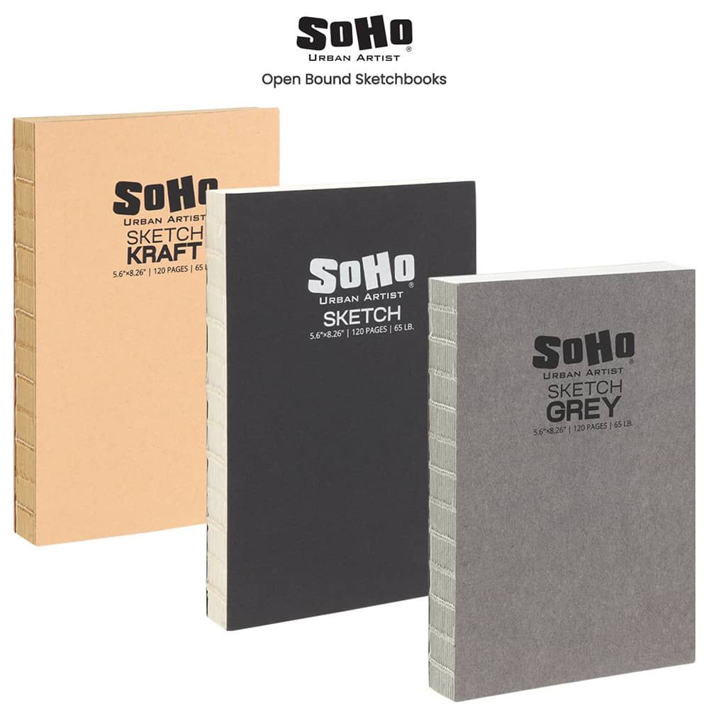 Large Sketchbook Set of 2 - 25 Sheets/Pad - 11x14 Inch - Art