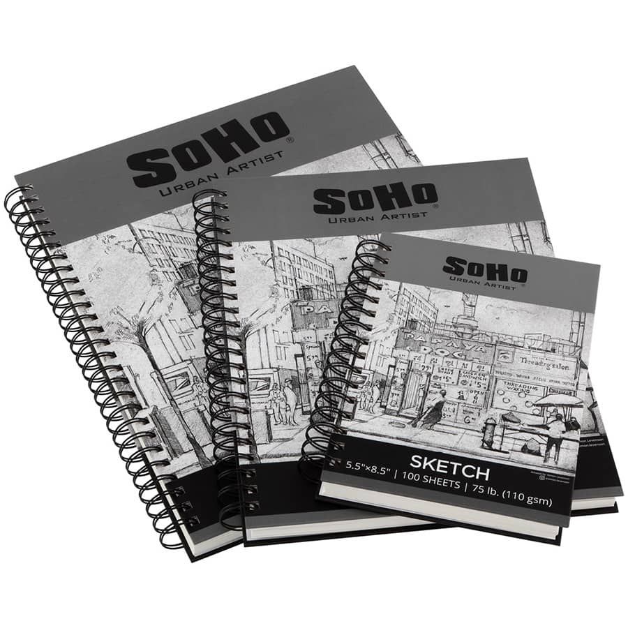 Premium Hard-Cover Sketch Book — Soho Art Materials