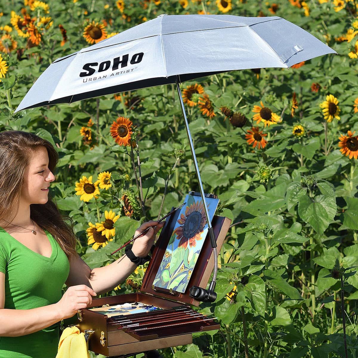 Soho Urban Artist UV Sunscreen Umbrella, Waterproof