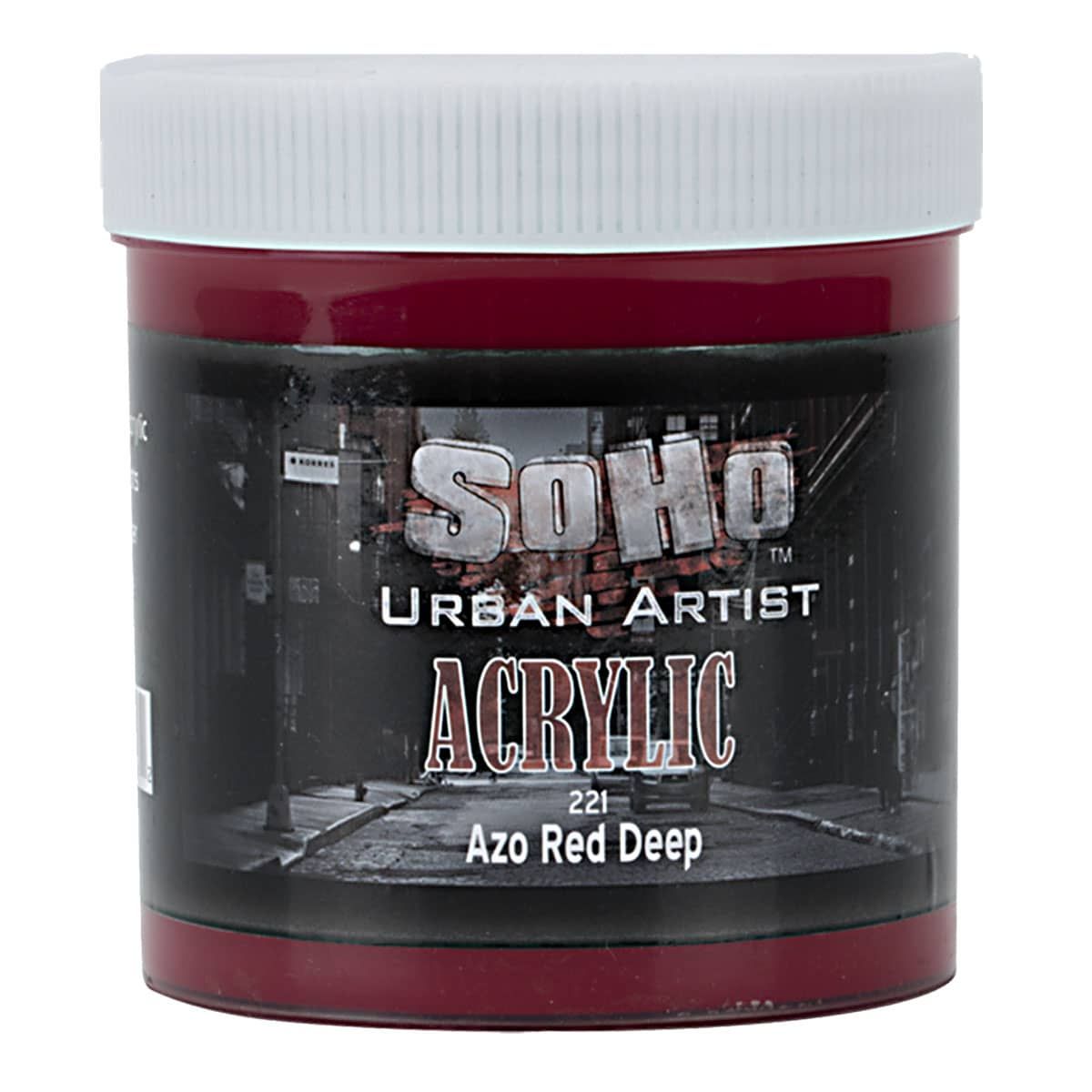 SoHo Urban Artists Heavy Body Acrylic Azo Red Deep 500ml