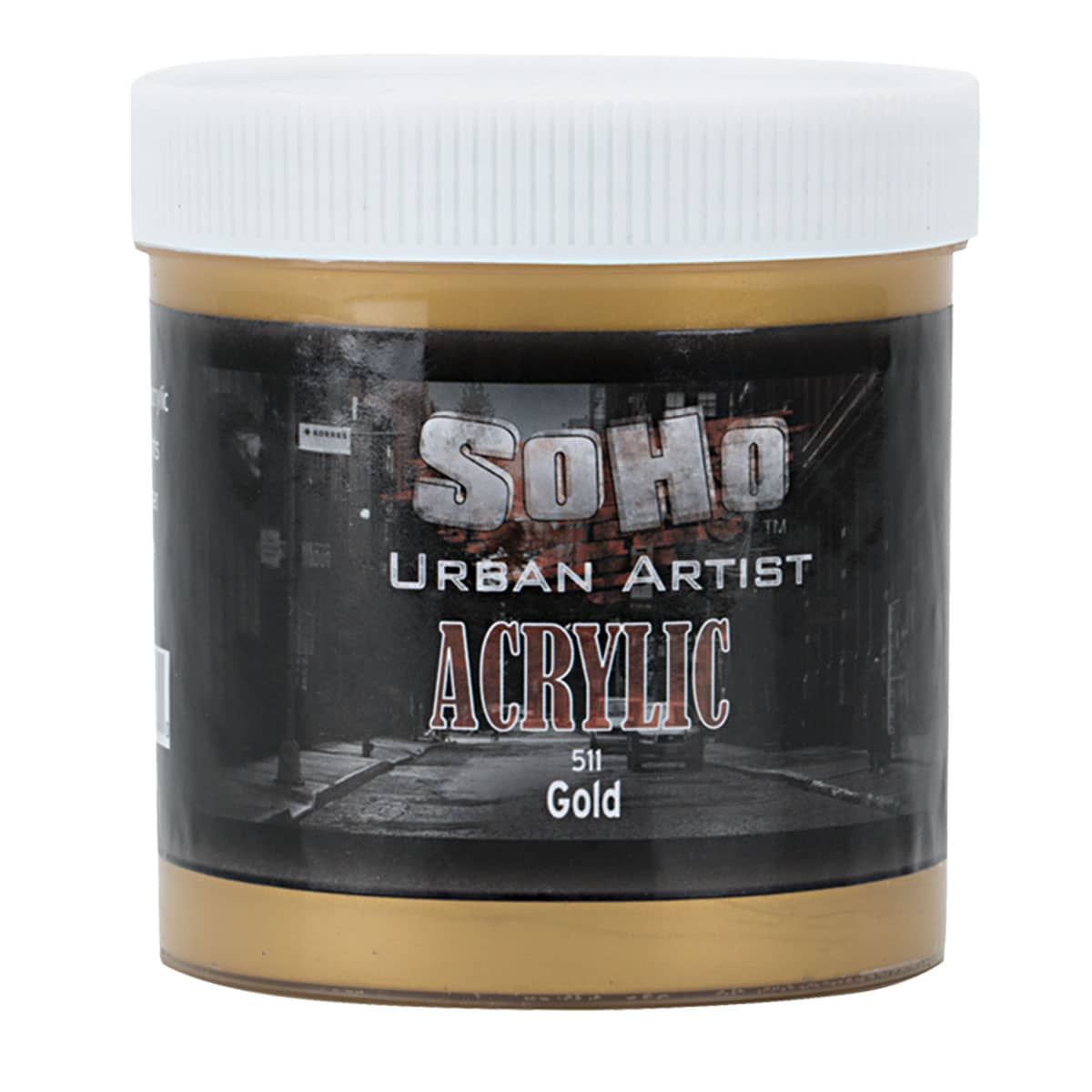SoHo Urban Artists Heavy Body Acrylic Gold 500ml