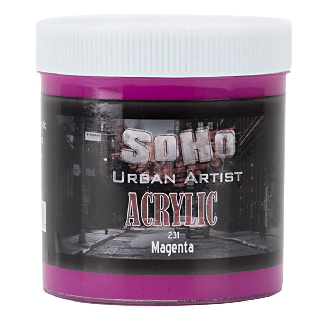 SoHo Urban Artists Heavy Body Acrylic Magenta 500ml