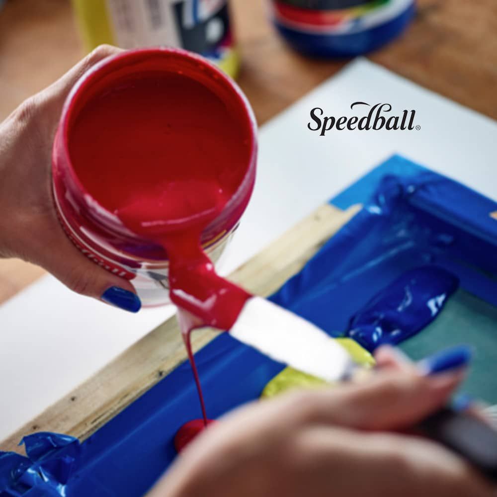Speedball 4629 00 Acrylic Screen Printing Ink 8oz Silver for sale online