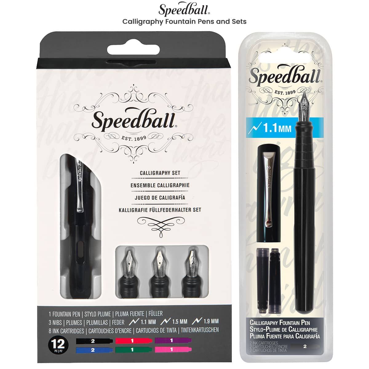 Speedball Calligraphy Fountain Pen 1.1mm-Black