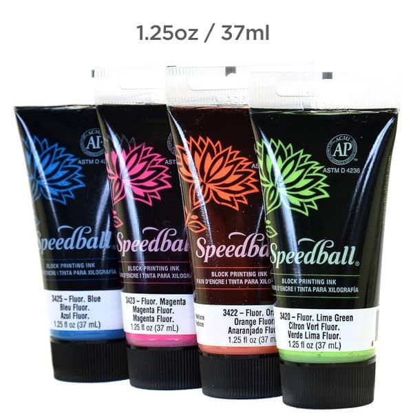 Speedball Fluorescent Water Soluble Block Printing Ink 37ml
