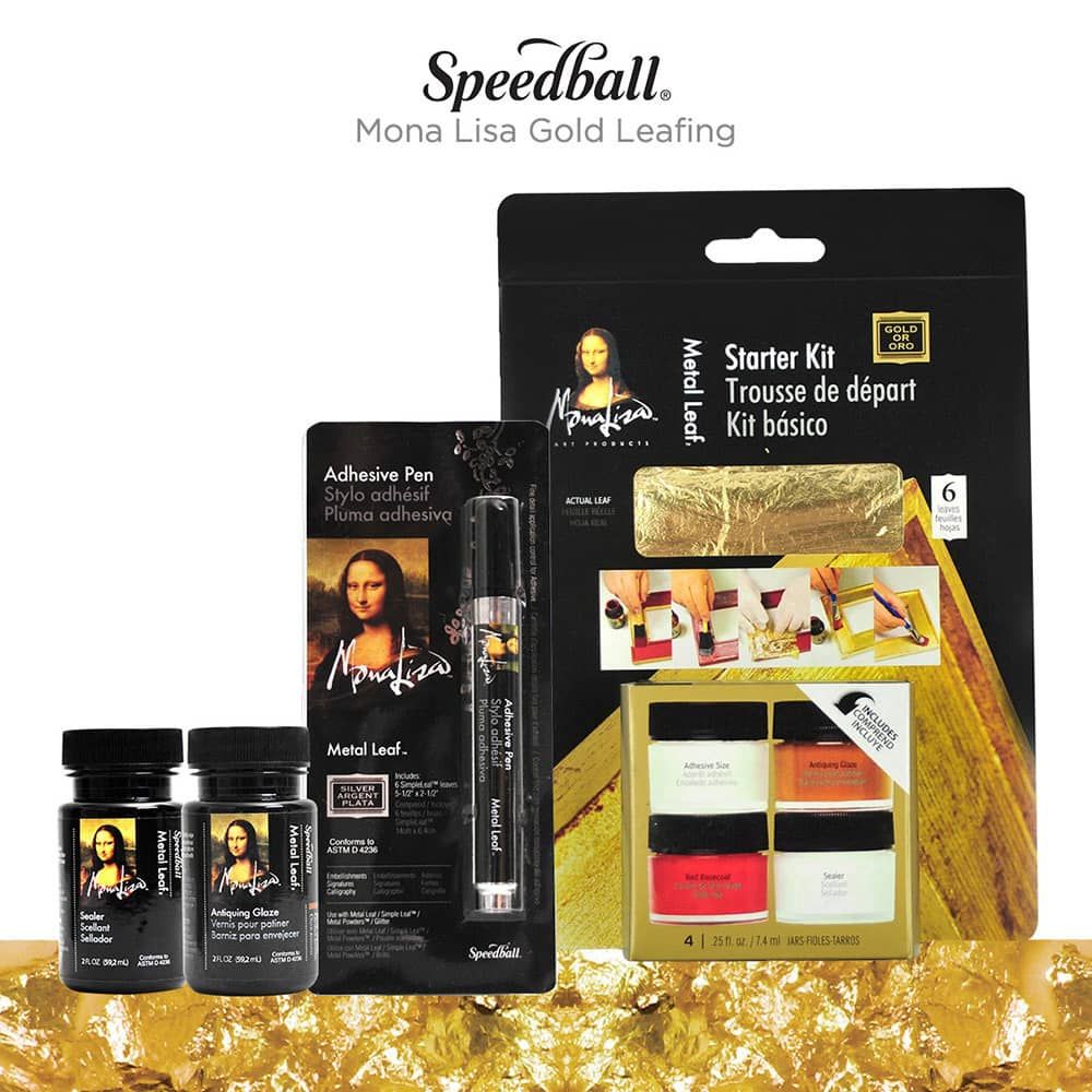 Speedball Mona Lisa Genuine Copper Leaf 25 sheets