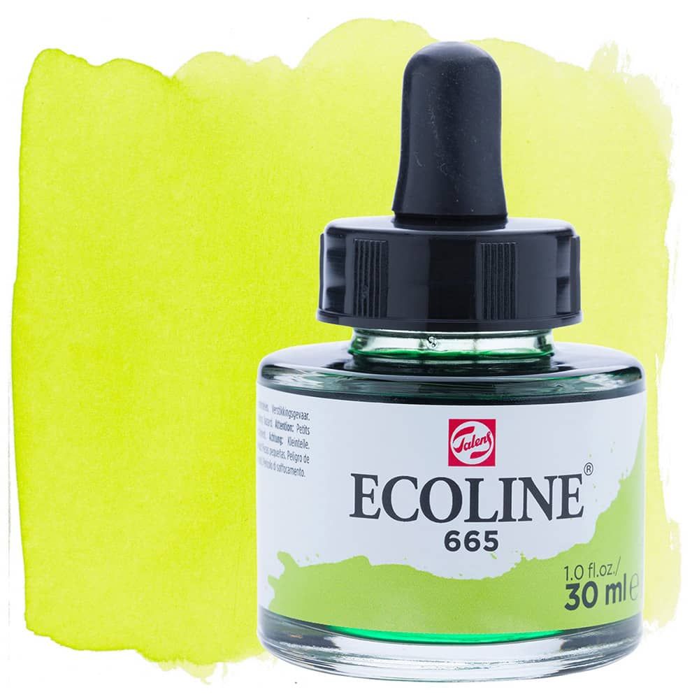 Ecoline Liquid Watercolor 30ml Pipette Jar Spring Green