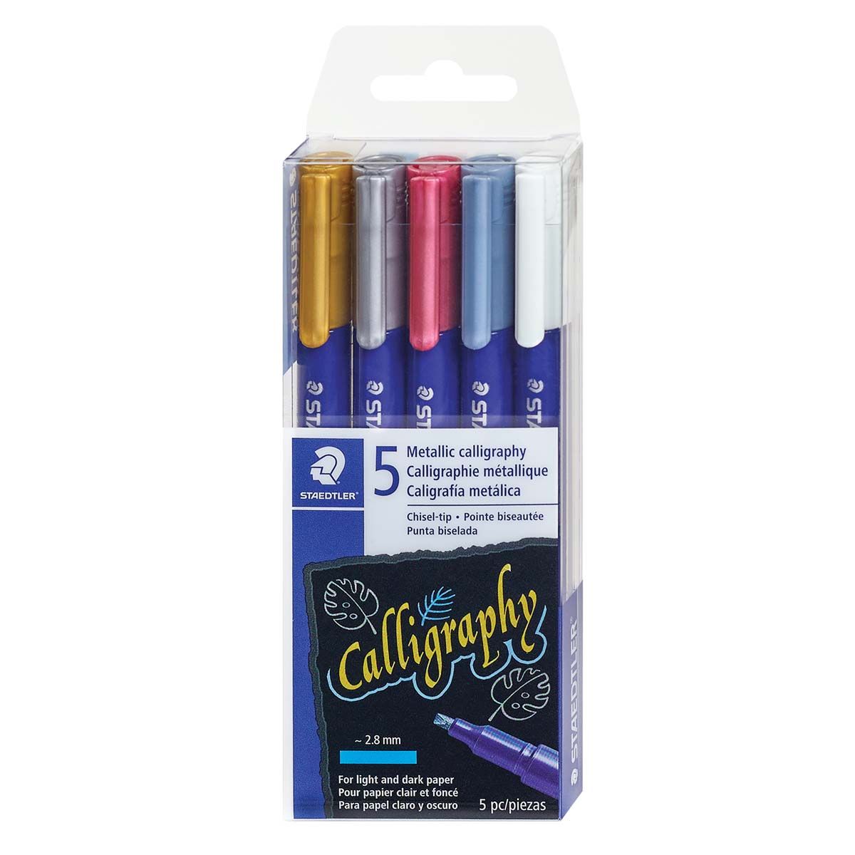 STAEDTLER Metallic Calligraphy Marker Pens Set of 5 Jerry's Artarama
