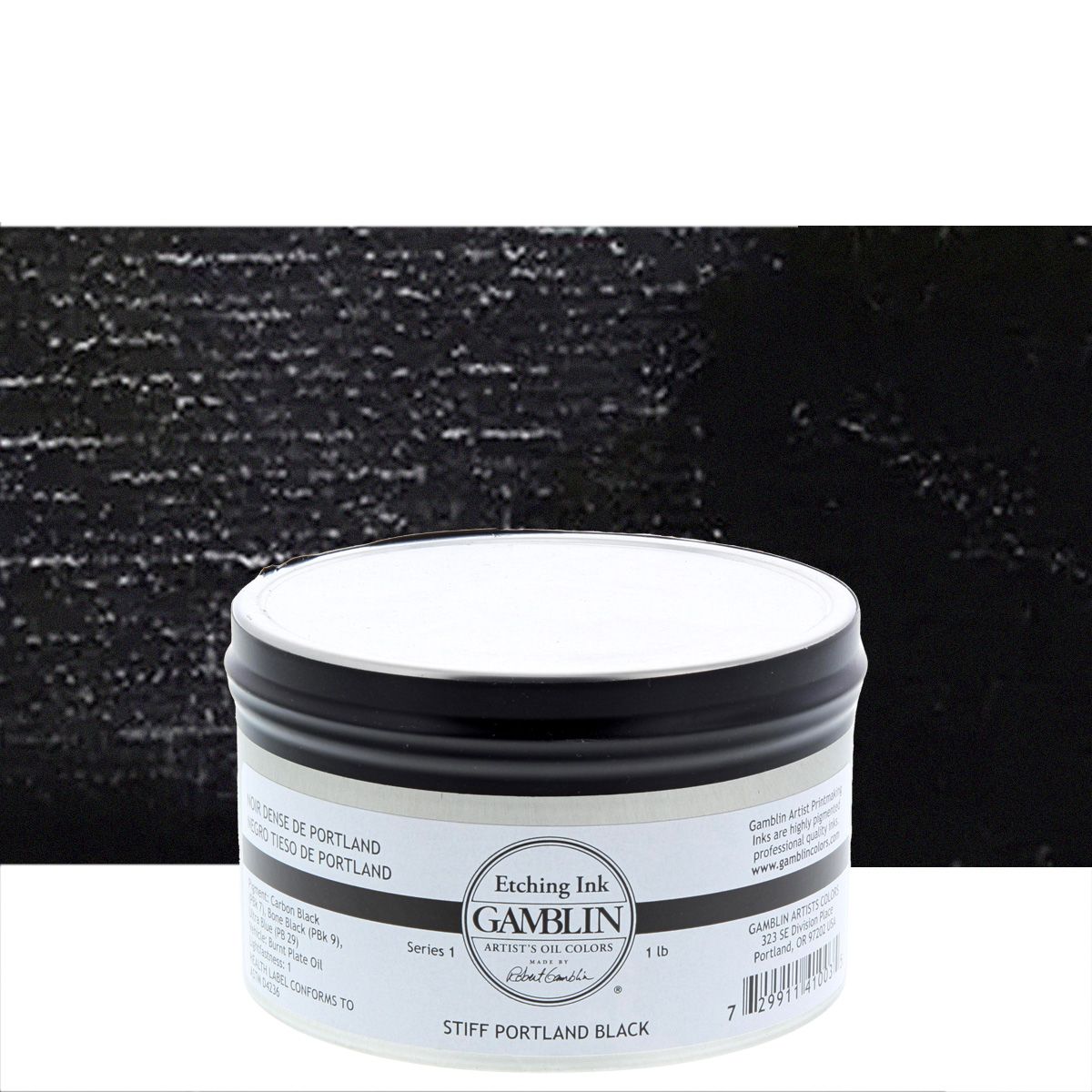 Gamblin Etching Ink Stiff Black, 1lb Can Jerry's Artarama