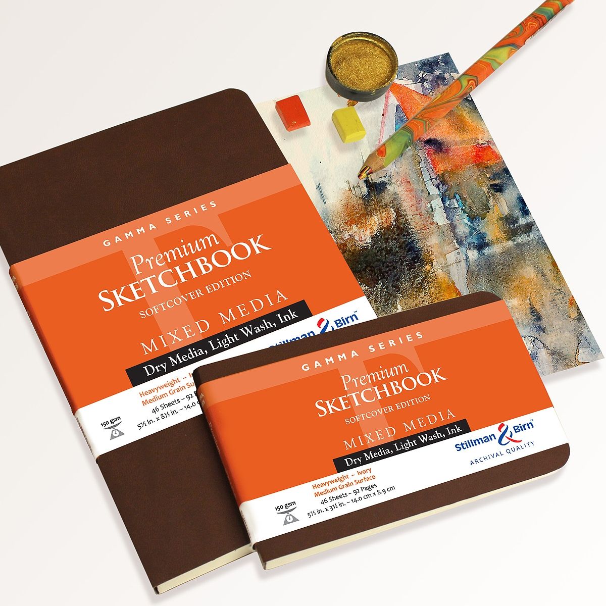 Stillman & Birn Zeta Series Softcover Sketchbook, 8 x 10, 270 GSM (Extra  Heavyweight), White Paper, Smooth Surface