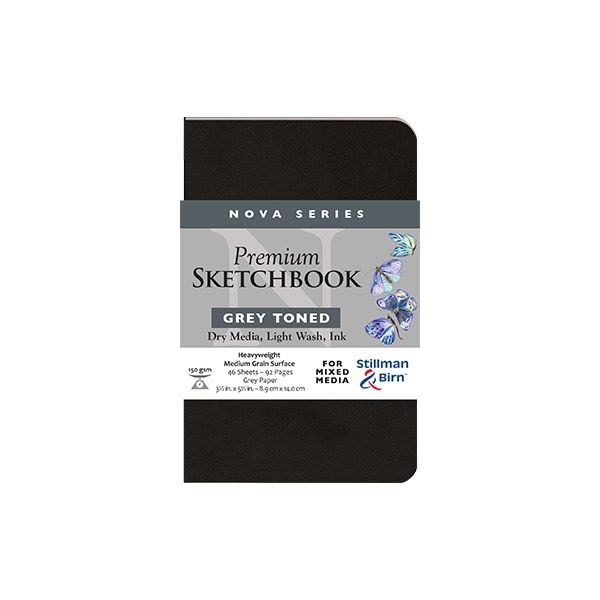 Grey Softbound Sketchbook	3.5X5.5 In
