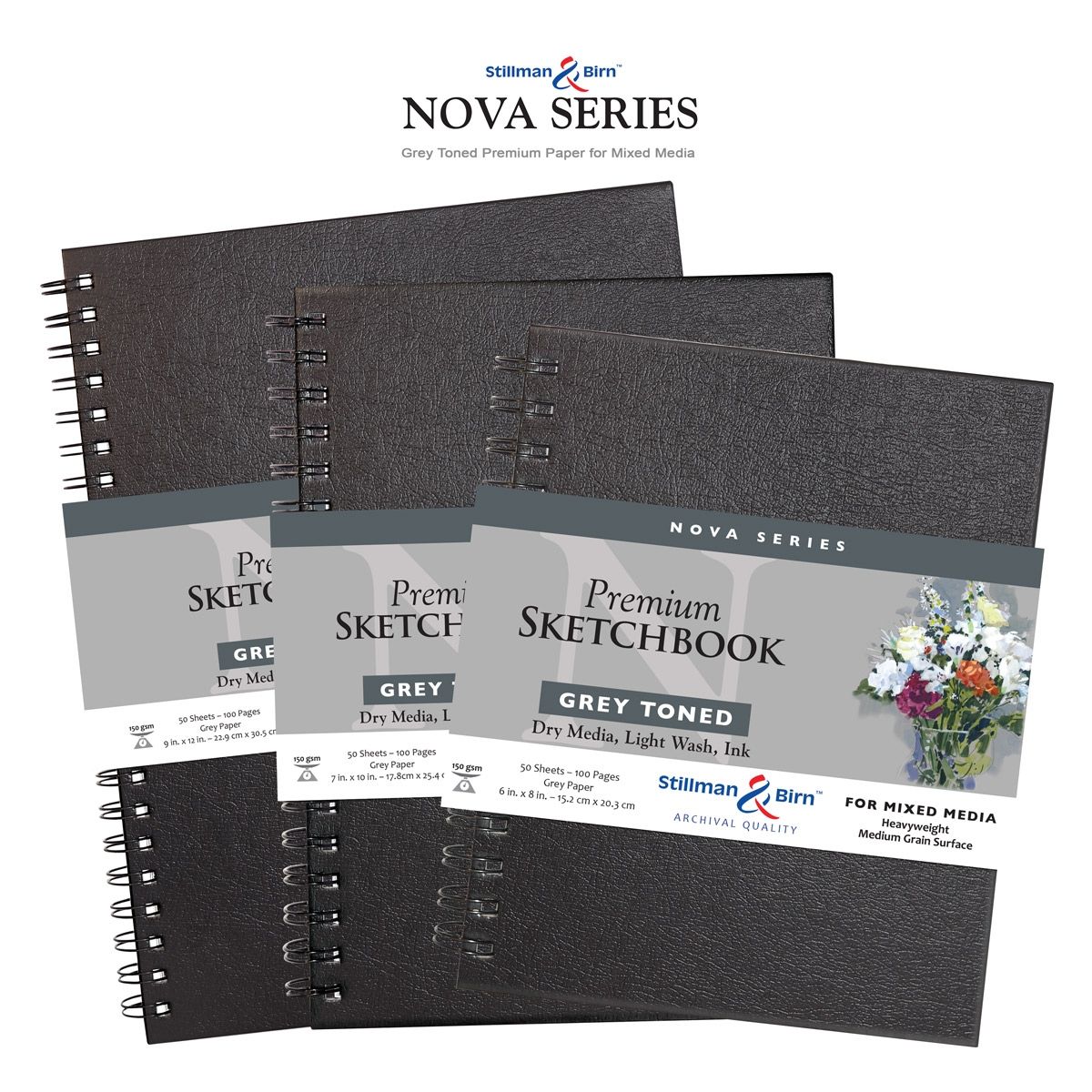 Stillman & Birn Nova Series Softcover 3.5x5.5 Grey - Wet Paint Artists'  Materials and Framing