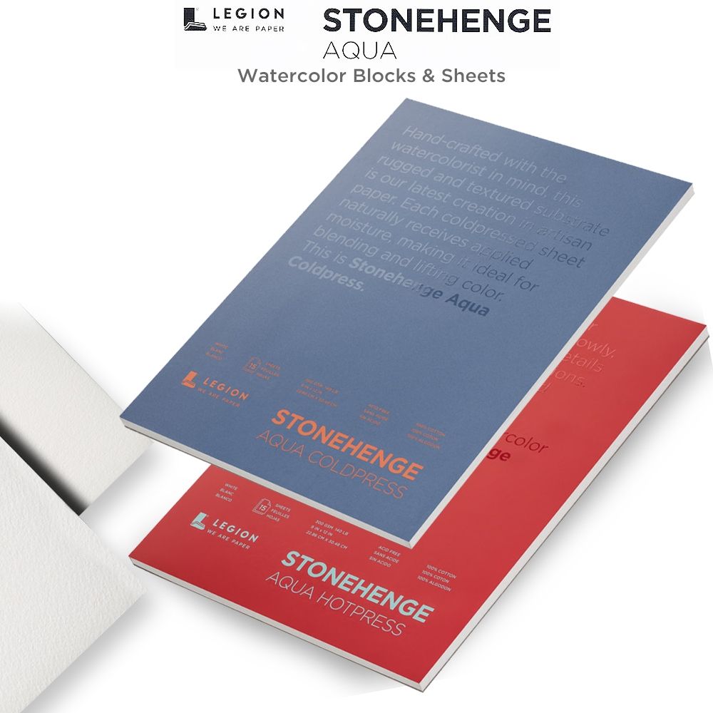  Stonehenge Aqua Black Watercolor Pads