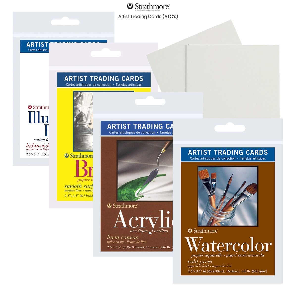 Strathmore Watercolour Cards, cards & envelopes: set of 10 or 50