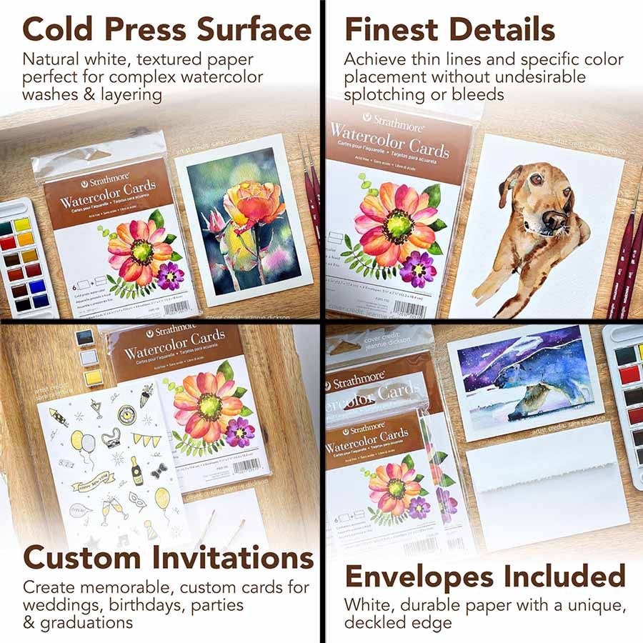 Strathmore Blank Watercolor Greeting Cards Jerry's Artarama