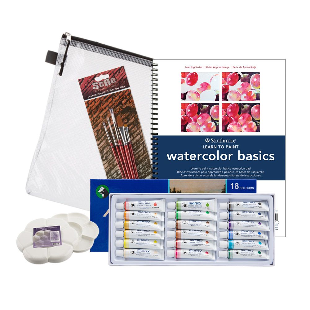 Strathmore Learning Series Watercolor Kit Learn to Paint Watercolor Basics