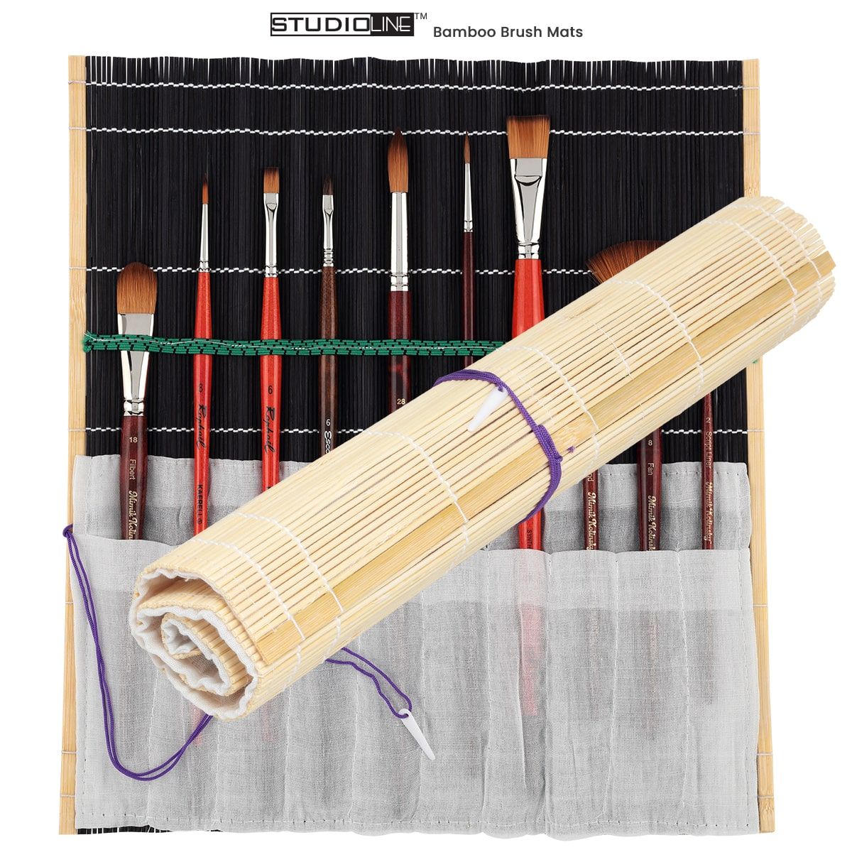 Studio Line Bamboo Brush Mats