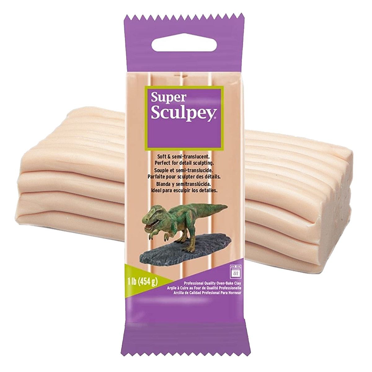 Super Sculpey Living Doll Light & Beige 1lb/454g To 12lbs Polymer